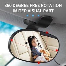 Car Mirror Interior Baby Mirrors 360 Degrees Rotatable Dashboard Windshield