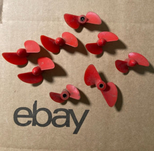 8OF R/C Propellers Blades RED BULK AS SHOWN
