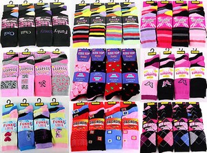 6 Pairs Ladies Women/'s Coloured Design Socks Comfy Stylish Designer Adults Size