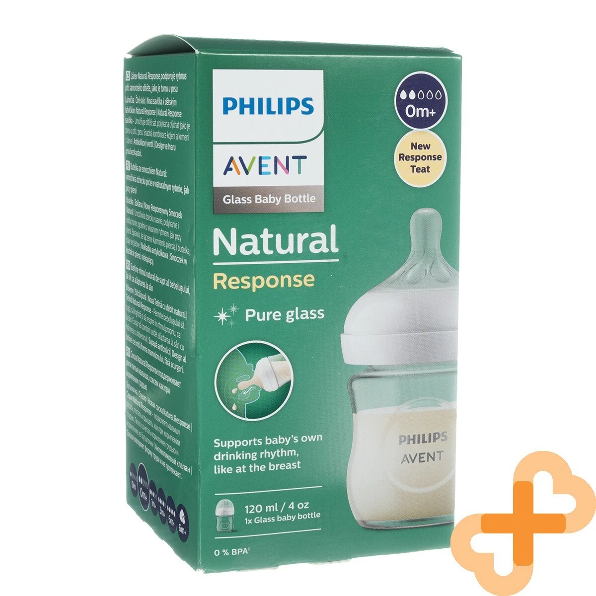 PHILIPS AVENT Baby Feeding Glass Bottle "Natural" 120ml Breast-Shaped Teats
Opens in a new window or