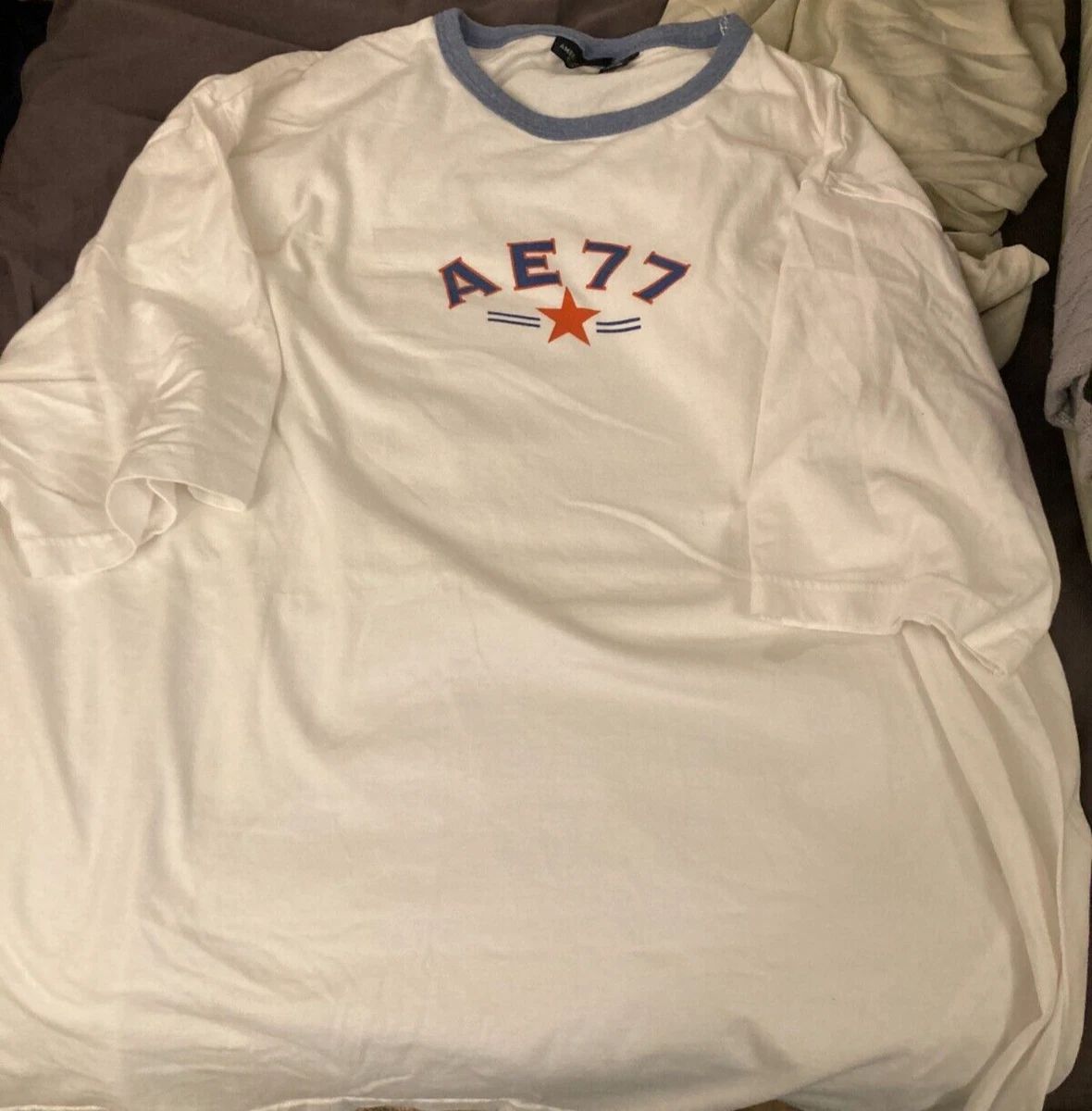 Vintage American Eagle Outfitters Men's White XX-Large Logo Shirt AE-77 |  eBay