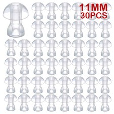 30x Hearing Aid Ear Tips Domes Silicone Earplug Replacement Ear Plug Tips 11mm