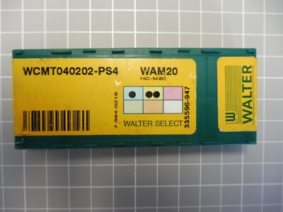 10 x WALTER Wendeschneidplatte; WCMT 040202-PS4; WAM20; 335596-947