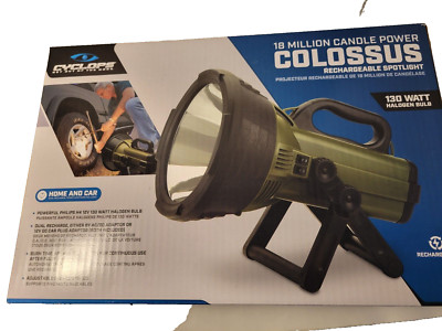 Cyclops Halogen Spotlight 130 Thor Colossus 18 Million Candle Power Rechargeable