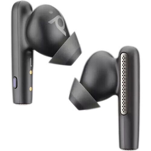 Poly Voyager Free 60+ UC Bluetooth USB-A, Touchscreen Charge Case, Teams, Black - Picture 7 of 8