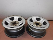 Jeep Cherokee Wrangler Yj Tj 1987-2001 Silver Steel Wheels 15x7 Set Of 2