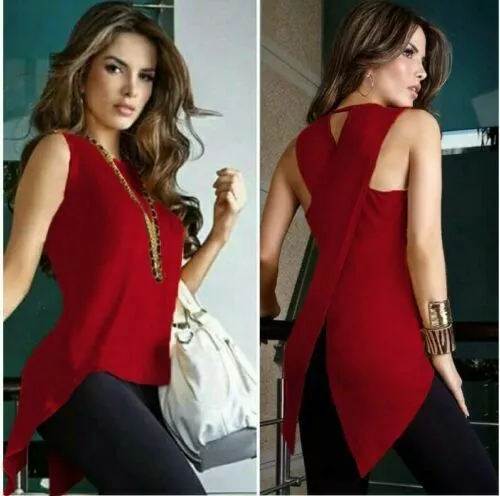 de Mujer Corta Casual Verano para Blusa de Mujer Moda | eBay