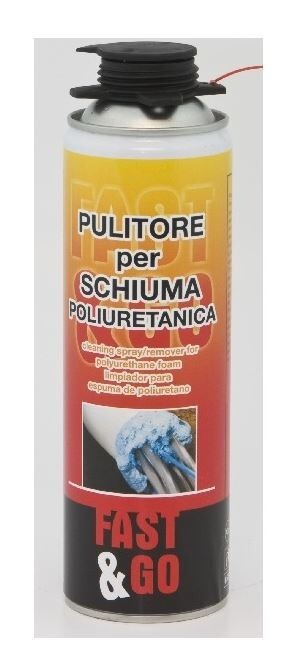 PULITORE SOLVENTE PER RIMOZIONE SCHIUMA POLIURETANICA SPRAY FAST&GO
