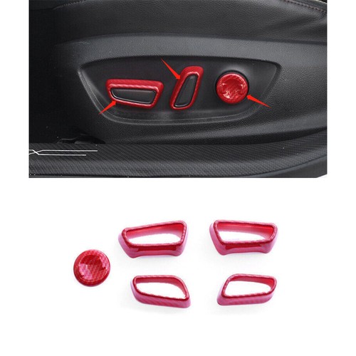 For Ford Focus 2019 2020-2022 Carbon Fiber Car Interior Door Armrest Panel Window Lift Button Cover Trim Interior Accessories