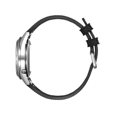 Montre Automatique Praesidus REC SPEC White Popcorn - Boîtier Acier 38mm, Bracelet Silicone Noir, Neuve Avec Garantie