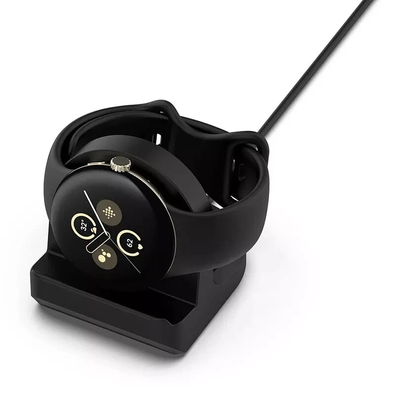 For Google Pixel Watch 2 Magnetic Charger Silicone Dock Charging Stand Holder - Image 3 of 4