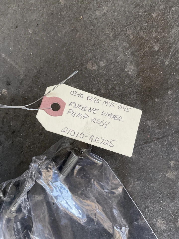 03-10 Conjunto de bomba de agua del motor Infiniti FX45 M45 Q45 21010-AR725 Foto 3 de 4