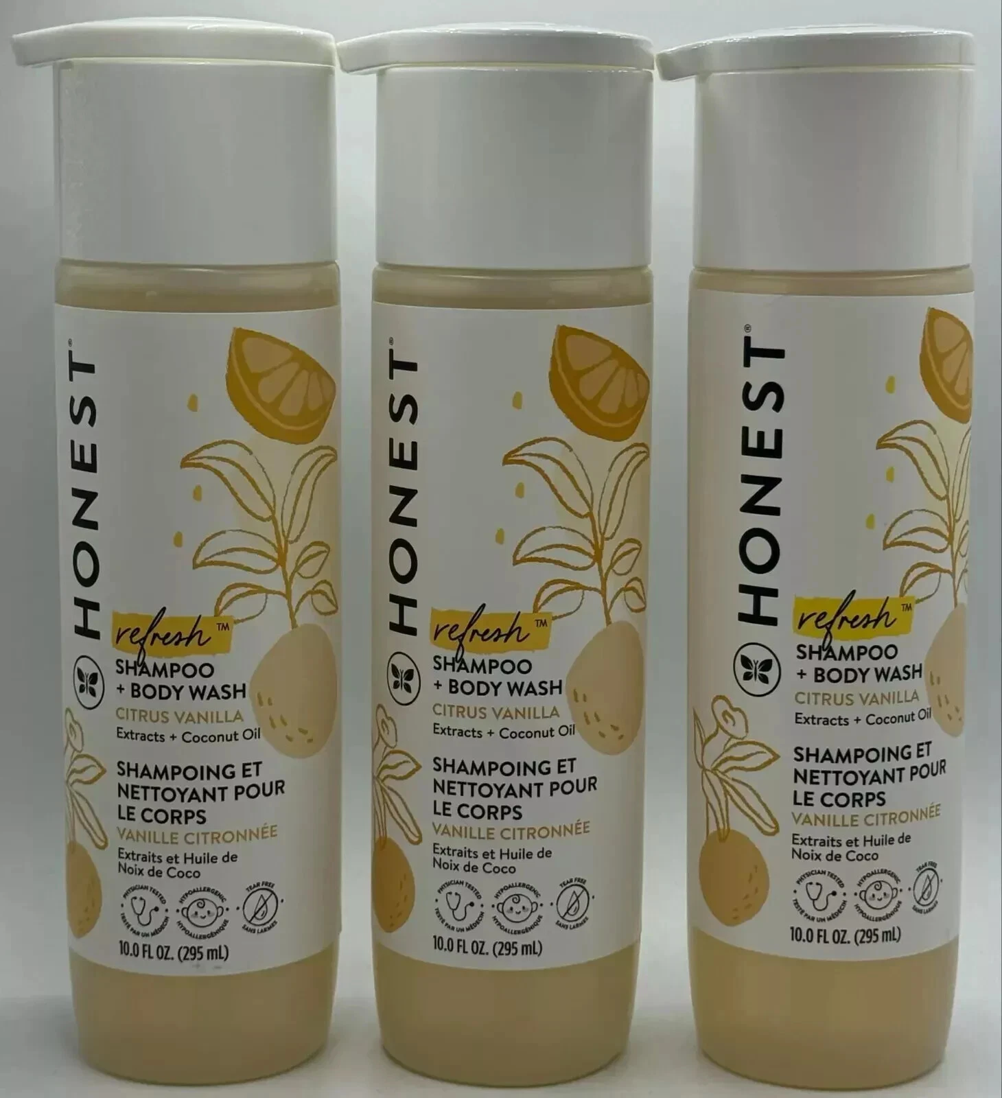 3PK Honest Refresh Shampoo & Body Wash ~ Citrus Vanilla ~ 10 FL OZ EACH
Opens in a new window or tab