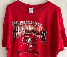 2003 NFL Tampa Bay Buccaneers Super Bowl Champions 37th TShirt XL