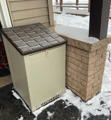 Large Parcel Package Delivery Drop Box Home Porch Lockable Delivery Mailbox