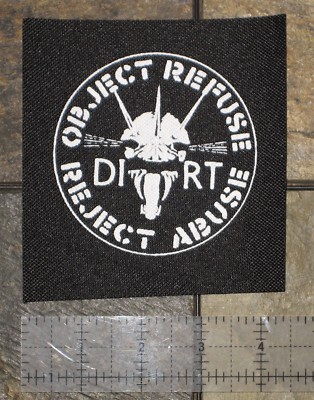 DIRT - DIY Crust Punk Patch Flux of Pink Indians Oi Polloi Aus-rotten D-beat