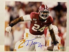 Terrell Lewis Signed Alabama Crimson Tide 8x10 Photo COA