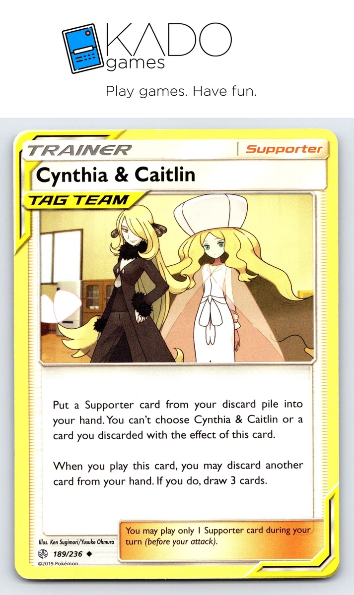 Cynthia & Caitlin Pokémon TCG Cards for sale