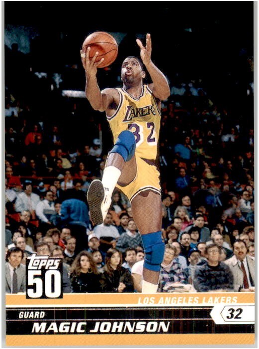 2007-08 Topps 50th Anniversary #19 Magic Johnson Los Angeles Lakers MINT