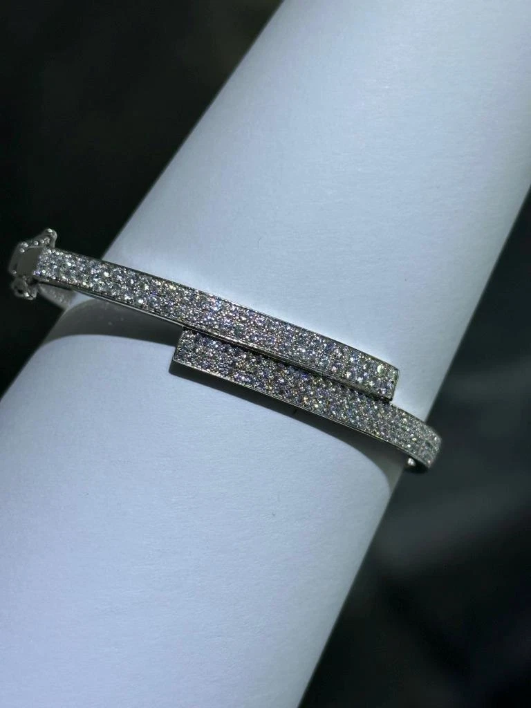 CARTIER LOVE 18KY 6 Diamond Bracelet 1998, Old Style SIZE 17 - B3763 | eBay