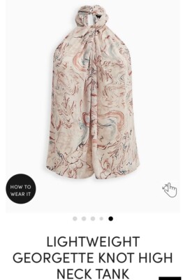 Top Torrid Abby En Géorgette Rayée - Taille Plus 4, Avec Détail Trou Et Twist