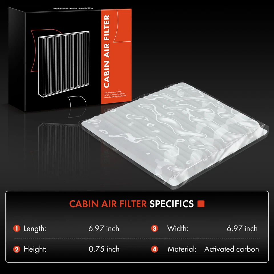 Filtro de aire de cabina para Dodge Attitude Mitsubishi Mirage Mirage G4 electrostático Foto 2 de 4