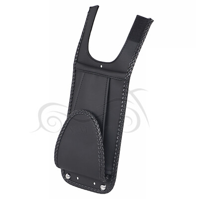 Black Gas Tank Bib with Pouch Kit For Harley Night Train Softail Springer Fatboy