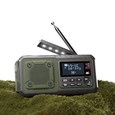 Acta Berg Kurbelradio DAB+/UKW/BT | Notfallradio & 5000 mAh Akku | Solar | Lampe