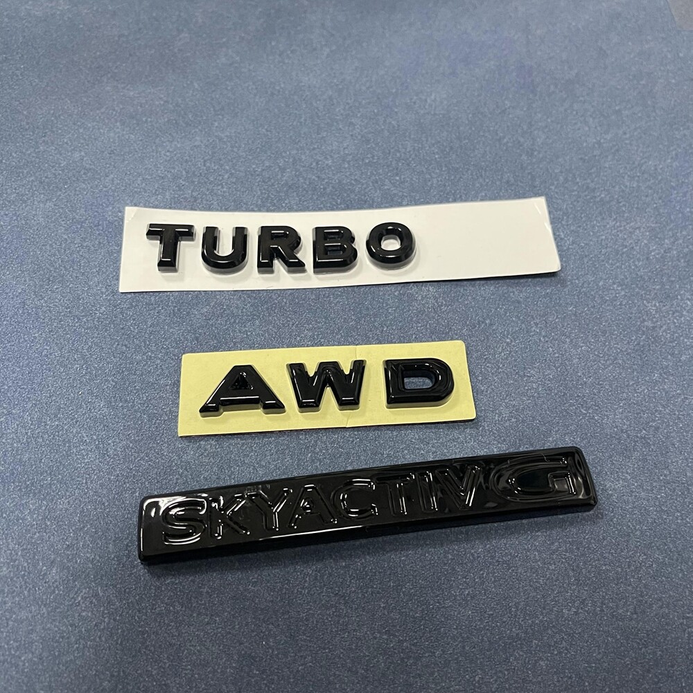 Glossy Black For 2023 2024 CX50 CX-50 AWD SKYACTIV G TURBO Rear Emblem ...