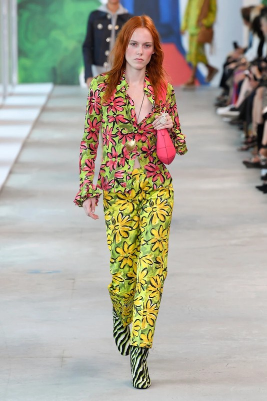 NWT $1250 Michael Kors Collection Daisy Floral Sateen Pants Sz 6 Spring 2019
