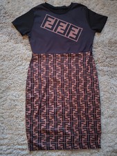 F Print Women's Dress
