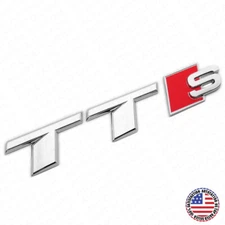 Audi TT S OEM Chrome Rear Letter Tail Nameplate Trunk Emblem Badge Sport