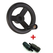  Milling Machine Feed Plastic Hand Wheel & 2 Reverse Knob Mill Tool