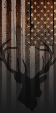 Deer American Flag Cornhole Board Wrap Decals Vinyl Sticker BRAND NEW