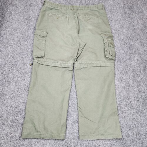 Boy Scouts Of America Convertible Uniform Pant Mens 38 Relaced Green Canvas - Picture 4 of 14