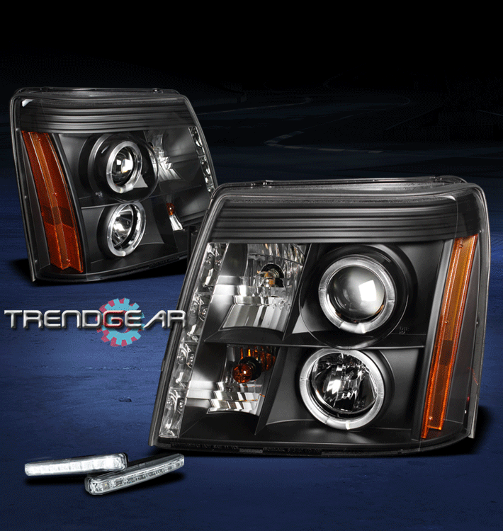 Buy SMOKE DRL HALO LED PROJECTOR HEAD LIGHTS SIGNAL AMBER K2 02-06