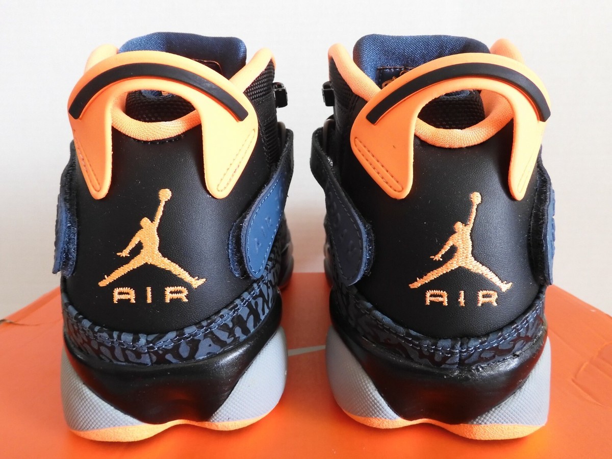 n.♡ 【2点】 NIKE JORDAN 6 RINGS BLACK-ATOMIC ORANGE-WOLF GREY SZ 10
