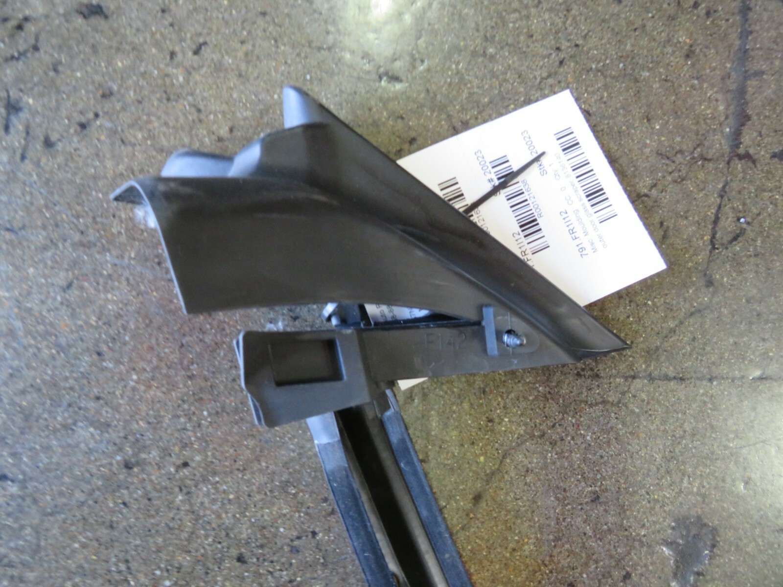 Ferrari 458, LH, Left Outer Door Glass Scraper Molding, Used, P/N 8136140