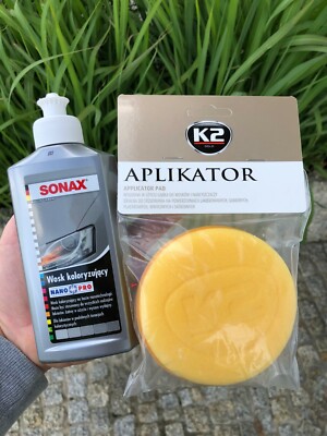 SONAX Polish & Wax Color Nano Pro 250 ml GREY + APPLICATOR PAD