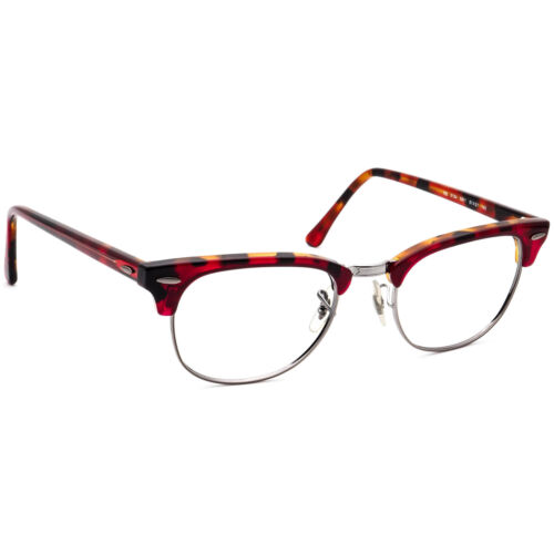 Ray-Ban Eyeglasses RB 5154 5911 Clubmaster Red Havana/Gunmetal Square 51[]21 145 - Picture 1 of 8