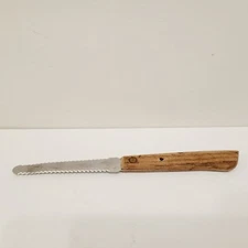 Vtg Ranchero Stainless Steel Grapefruit Knife Wood Handle