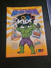 The Incredible Hulk UPN Cartoon Print Ad 1997 8x11 Great To Frame