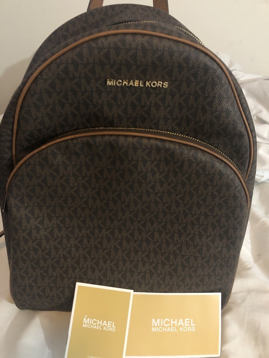 新品MICHAEL KORS ABBY BACKPACK 限定版 New Michael Kors abby backpack pvc leather in brown for Sale