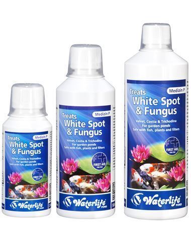 Waterlife Medizin P 250ml 500ml 1000ml Pond Parasite White Spot Water Treatment - Picture 1 of 1