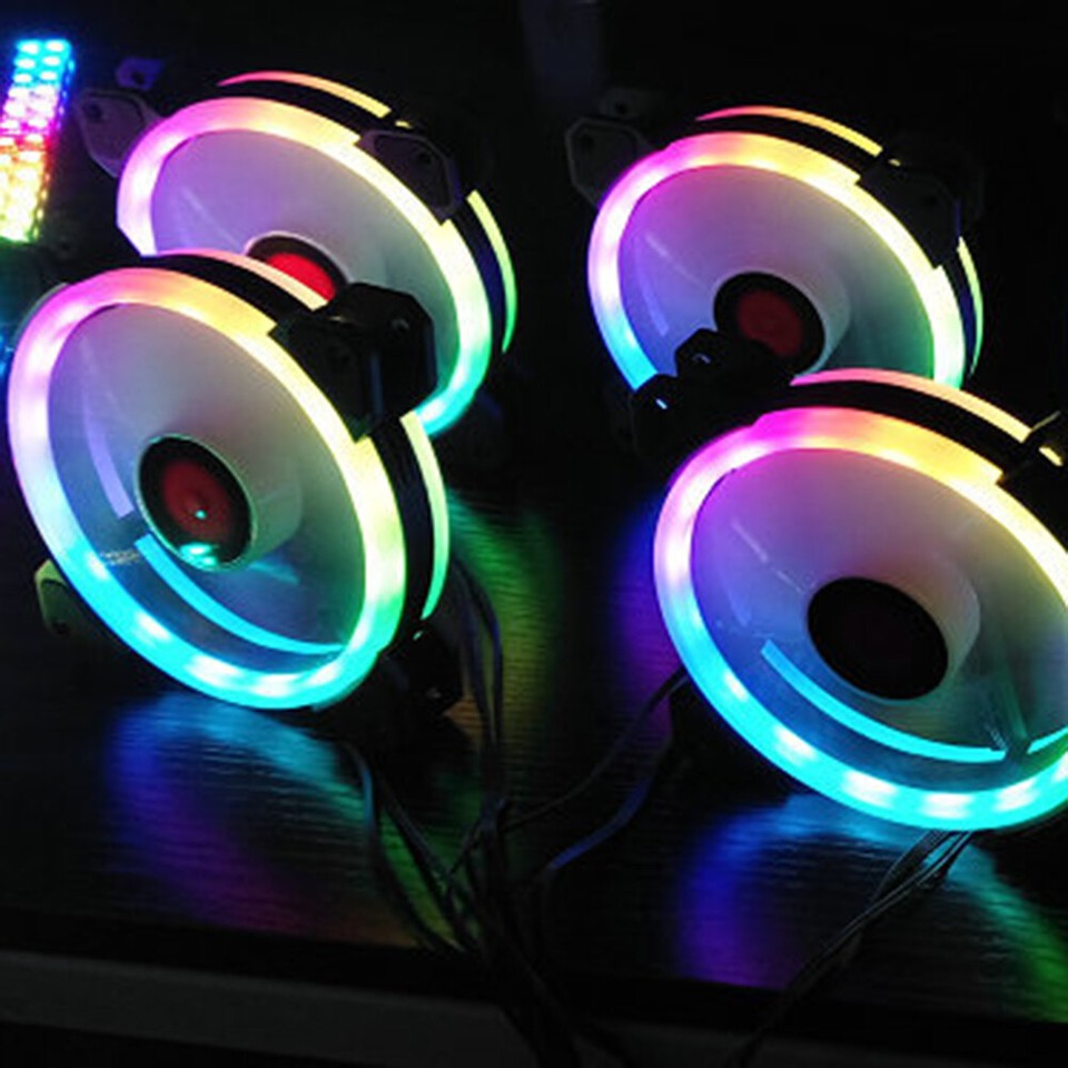 RGB PC Case Cooling Fan Small 6 Pin Quiet Cooler Heatsink Radiator