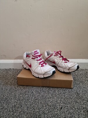 Nike Downshifter White Pink Gym Yoga Running Trainers Womens UK  537607-101 UK