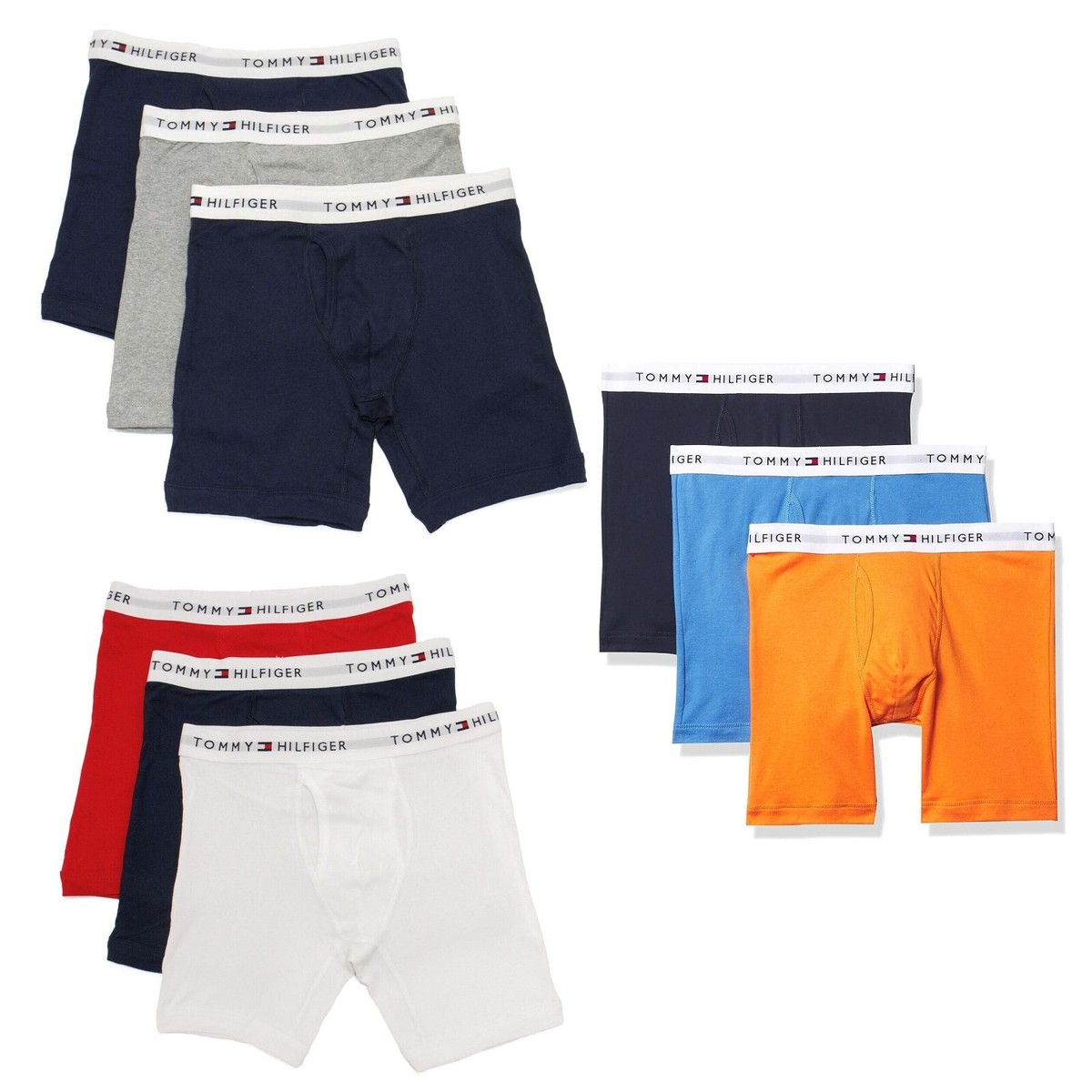 tommy hilfiger men's underwear multipack cotton classics boxer briefs