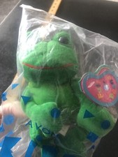 Vintage Avon Full O Beans Tad The Frog Plush New Sealed 1998