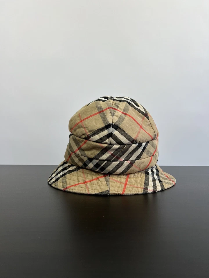 Burberrys London Vintage 80s Women's Bucket Hat Nova Check One Size - Image 4 of 4