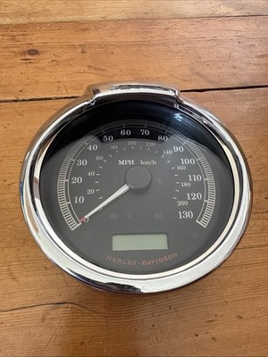 Harley Davidson Tacho 5'' Uhranzeige Dual MPH KMH Softail Dyna 67196-11